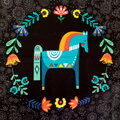 panel Folk Friends cierna 60x110 cm