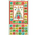 panel advent kalendar stromcek farebny 60x110 cm