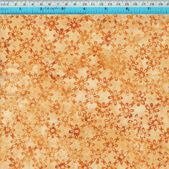 batik oker kvietky pravidelne hoff
