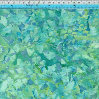 batik zelena tyrkys gingko