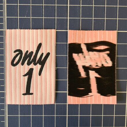 etiketka only 1 ružová 5 ks 4x6 cm