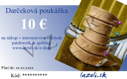 Darčeková poukážka 10€