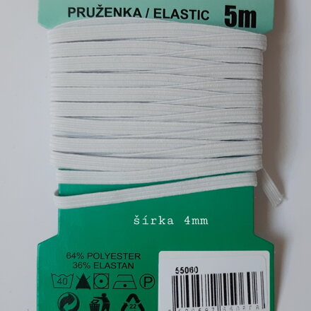 guma plocha 4mm, 5m v bal.