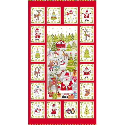 xmas panel Santa 60x110cm