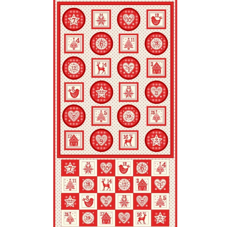 xmas kalendar scandi 60x110cm