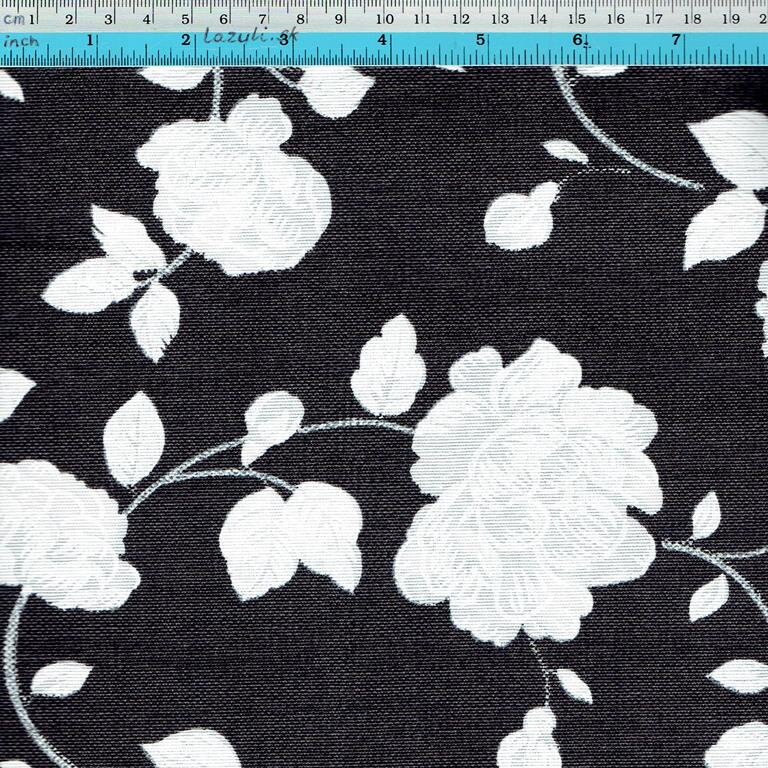 cierna kvety biela 160g/m2